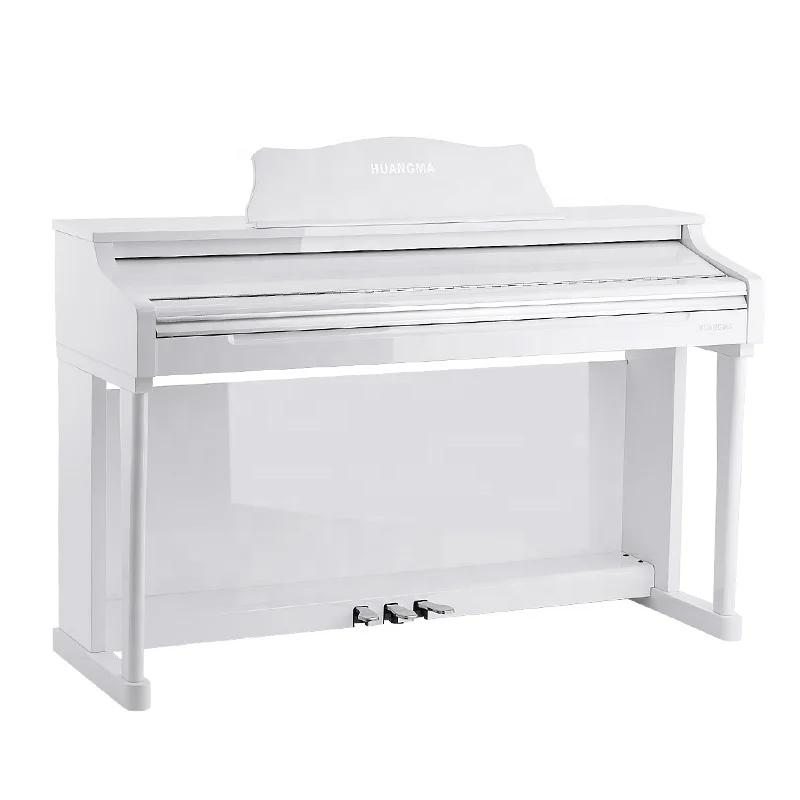 HUANGMA Premium Quality Pearl White Digital Upright Piano HD-8838M