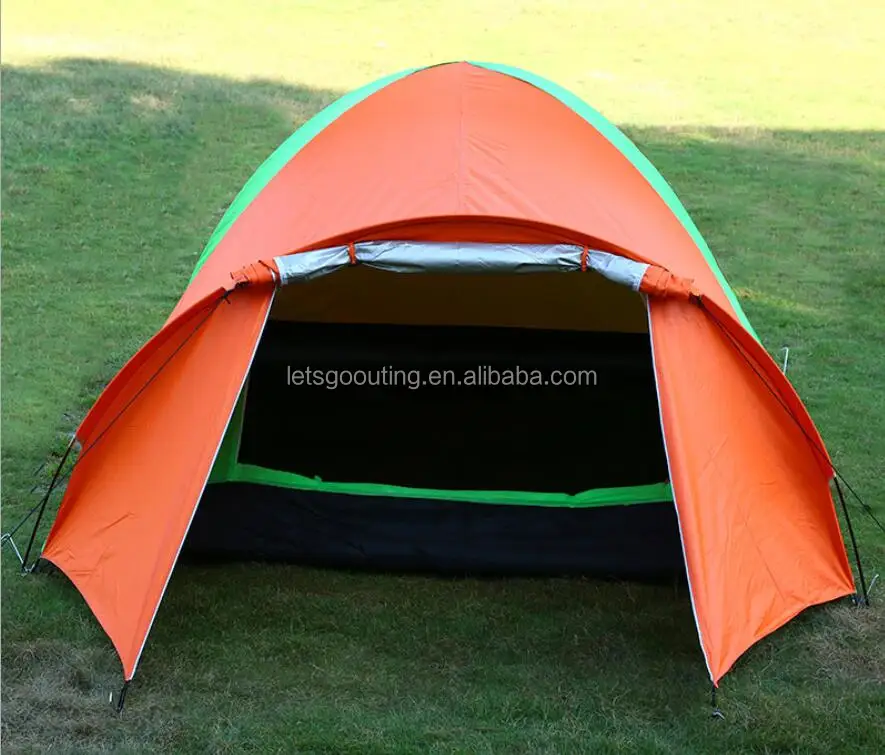 3-4 Person Family Camping Tent Portable Tent Waterproof Tent Shelter With Carry Bag for Backpacking,Great for Picnic(HT6061)