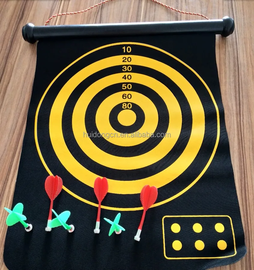 2020 newest cheap wholesale 12 inch Double Side Hanging Magnetic Dartboard with 4 darts for gift for kids for indoor exercise