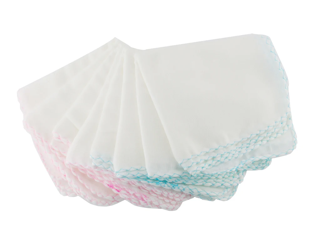 
 Изготовление размеров под заказ сплошной или напечатать 10 шт. унисекс Детские многоцелевой 100% хлопковое газовое мочалки салфетки для бани халаты ткань  