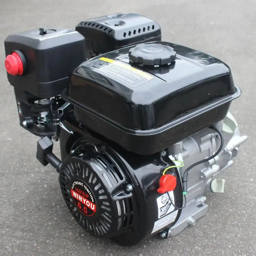 gasoline engine with 1/2 clutch reducer and low temperature starter