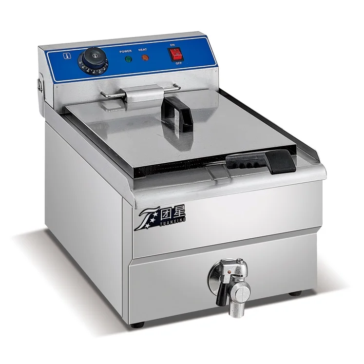 Электрическая фритюрница для коммерческого использования с двумя корзинами