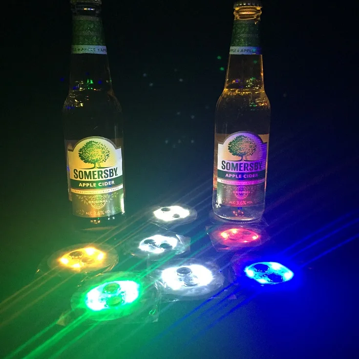 Popular LED Bottle Light with 3M Sticker White Light LED Bottle Sticker for Bar Clubs