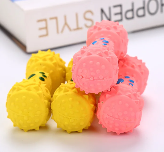 
Soft sound toys dogs latex toys small dumbbells for pet 