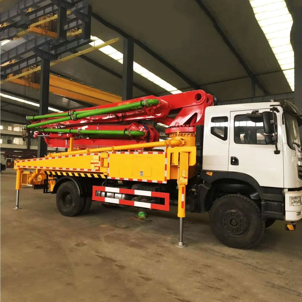 SANQ 30m 32m 36m 37m Truck Mounted Concrete Line Pump  Concrete Boom Pump Truck