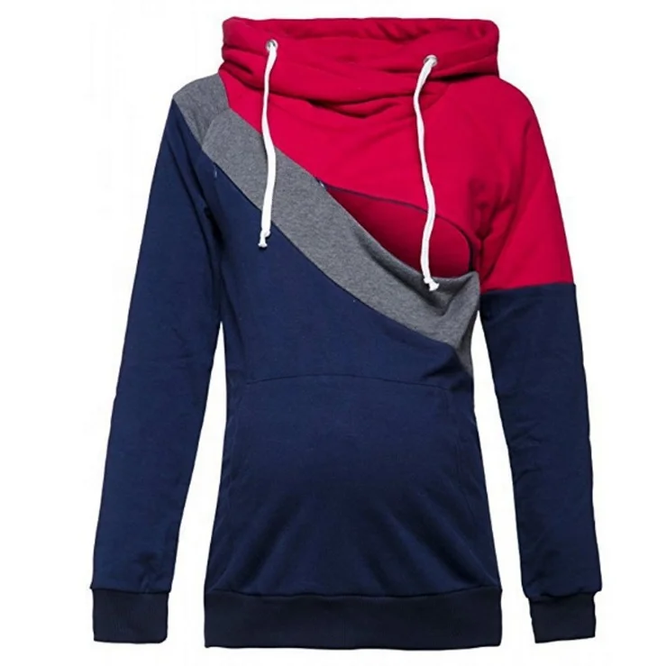 
Fashion Nursing Wear Maternity Nursing Tops Breastfeeding Clothing Clothes Breastfeeding Nursing Hoodie Adult Feeding Top Shirt 