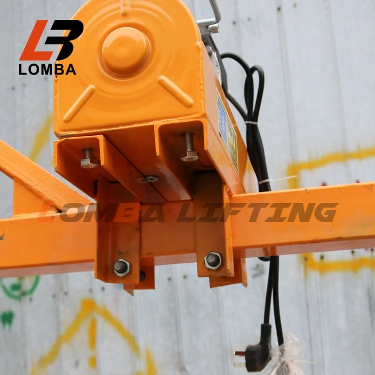 High quality 2000LB Mini Electric Winch 220v Pickup Truck Mounted Lifting Crane