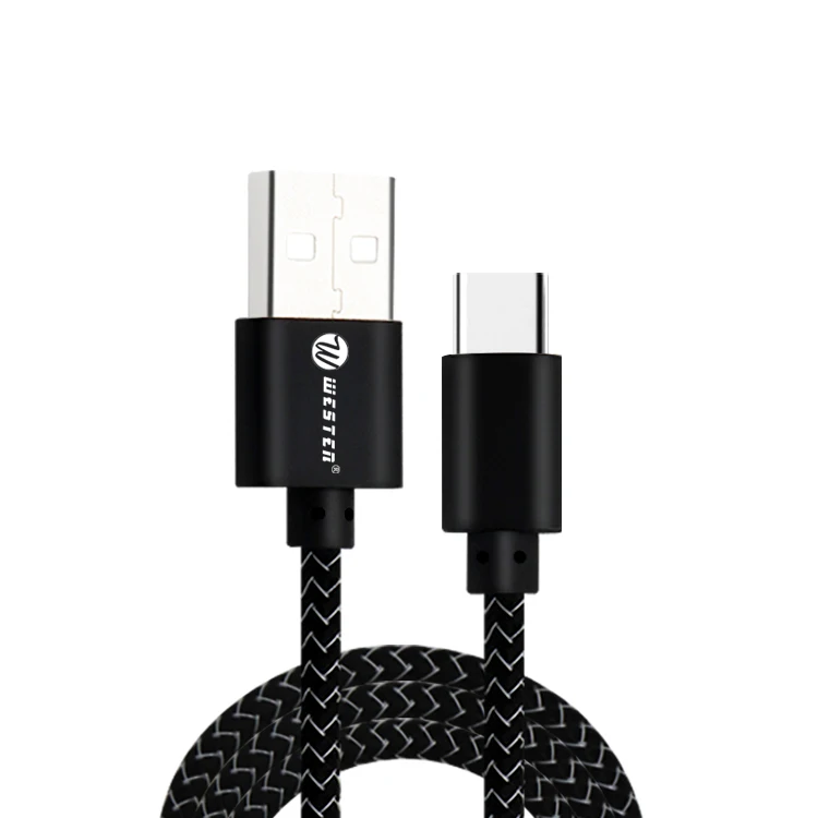 
Mobile Phone Use Micro USB Type C 8Pin to USB 2.0 3FT 6FT 10FT Nylon Braided and Fast Charging Cable 