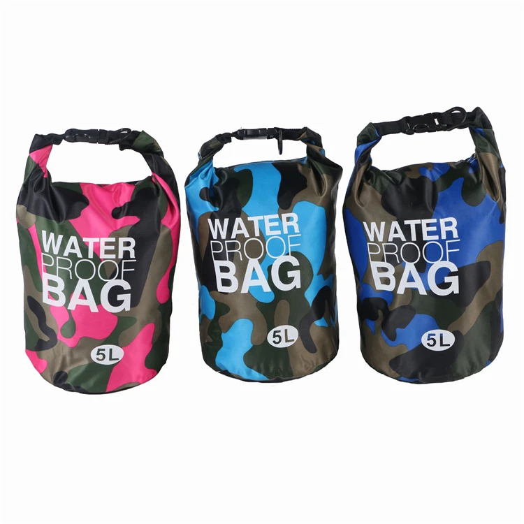 Premium Waterproof Pink Camouflage dry bag Sack Best For Camping Hiking Keeps Your Personal Items Safe & Dry