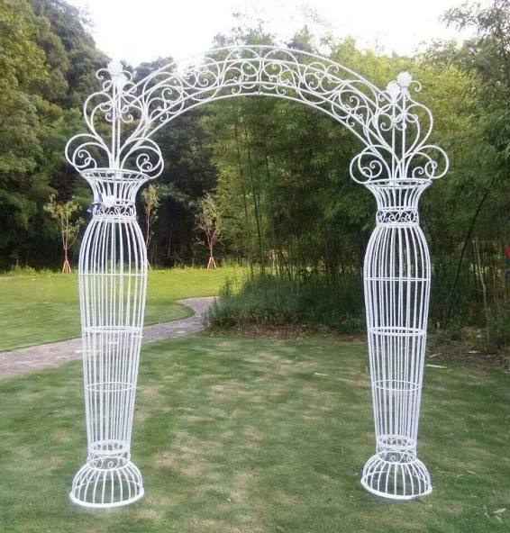 
European wrought iron arch Wedding props wedding arched door outdoor decoration decorative flower door shelf 