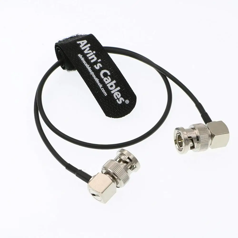 Кабели Alvin Blackmagic RG179 Coax BNC, гибкий кабель с прямым углом «штырь-штырь» для видеокамеры BMCC