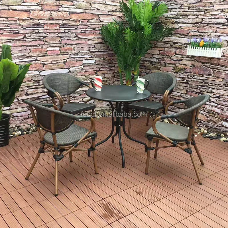 restaurant dining set round table and modern chairs tesla stackable chair for outdoor cafe shop furniture round table square