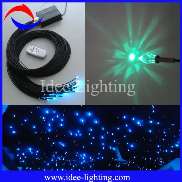 DIY LED crystal fiber optic ceiling light