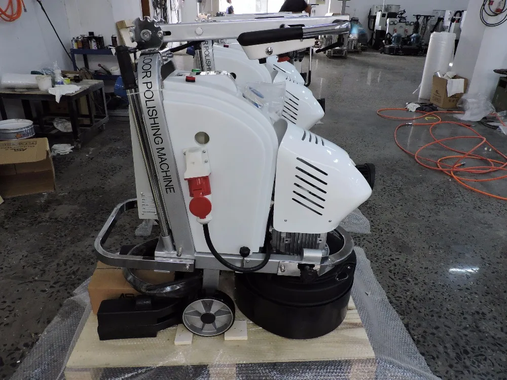 ASL T6 concrete marble floor surface polishing machine grinding machine with LED and water jet