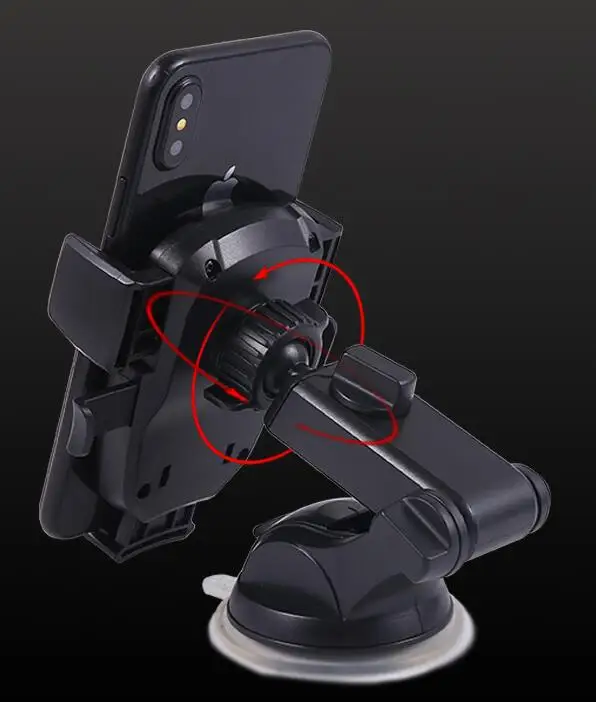 2019 new advanced easy one touch automatic car mobile phone holder with suction cup on dashboard for iphone Xmax