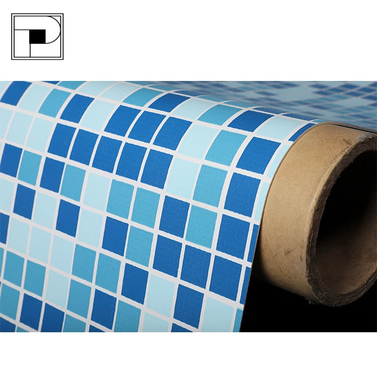 Factory Price inground  aboveground anti- UV PVC thickness 1.5mm mosaicintex metal frame pool liner