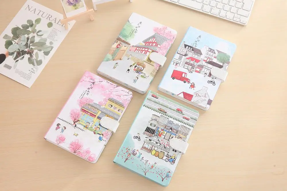 
cute personalized hardcover notebook with CMYK printing for school writhing 