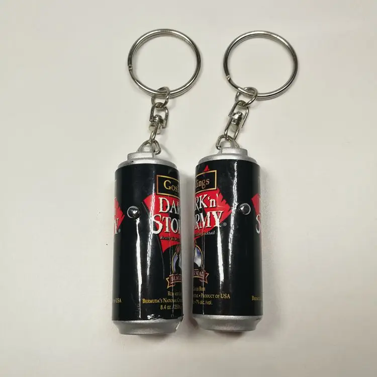 Promotional Gift Custom Logo Mini LED Projection Keychain Flashlight Can Shape Design LED Projector Keychain