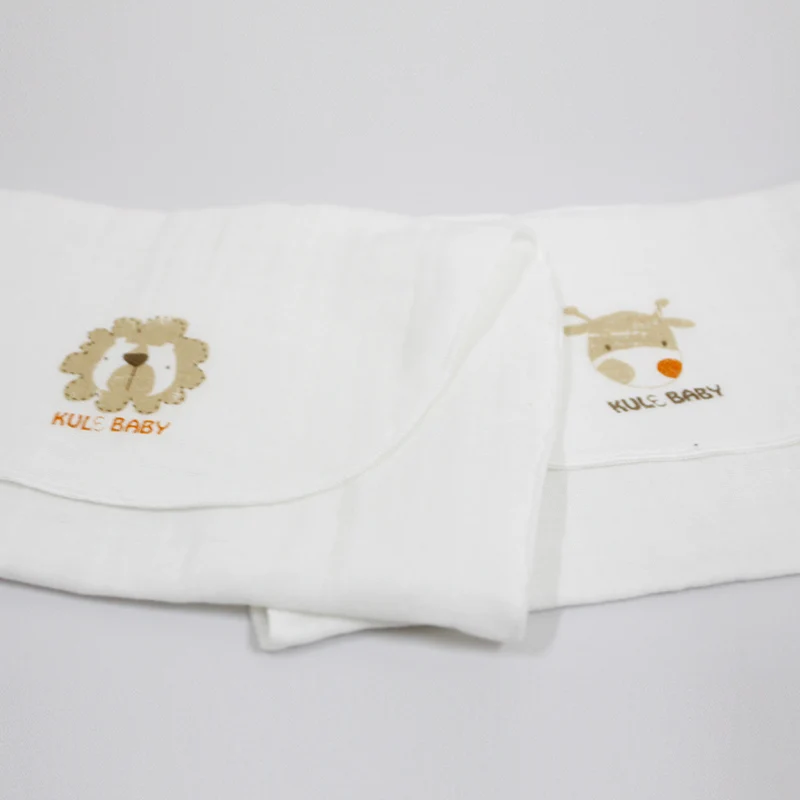 
100% organic cotton muslin fabric baby infant toddler back sweat towel 