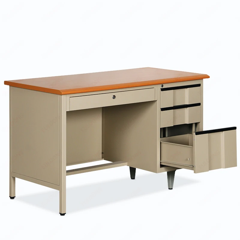 New Modern Steel I-shape Office PC Table Design Photos