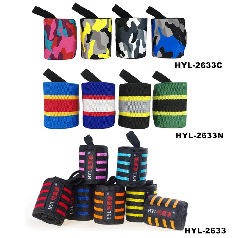 HYL-2633 custom weight lifting gloves with wrist wraps for gym training