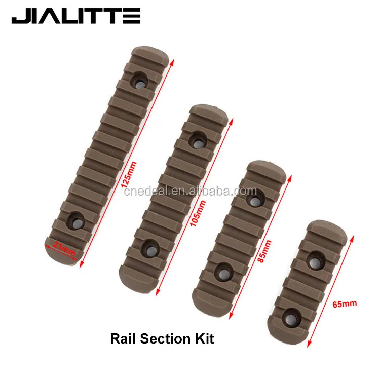
Jialitte J228 Tactical Polymer Rail Section MOE Handguard Picatinny Rail Kit 