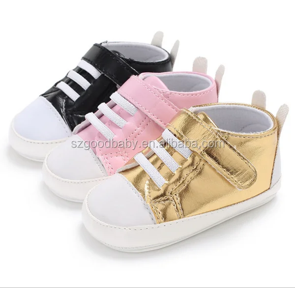 Customized Pu Leather Soft Sole Casual Baby Boy Girl Shoes