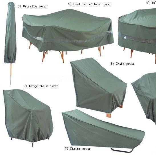 
types high quality plastic nylon outdoor furniture cover 