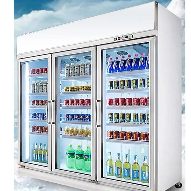 
 Высокая изменчивость, 2 двери, вертикальный дисплей, использованная стеклянная дверь, холодильник для напитков и охладитель  