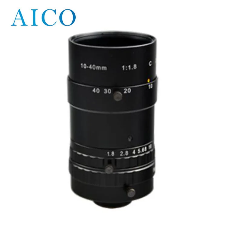 manual iris 2/3 inch 10-40mm c mount day and night machine vison cmount cctv varifocal 4x zoom lens with IR correction