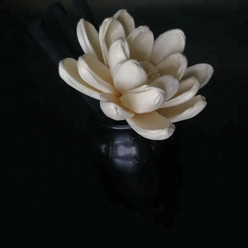 big  rose with curve edge, rattan reed diffuser sola wood flower