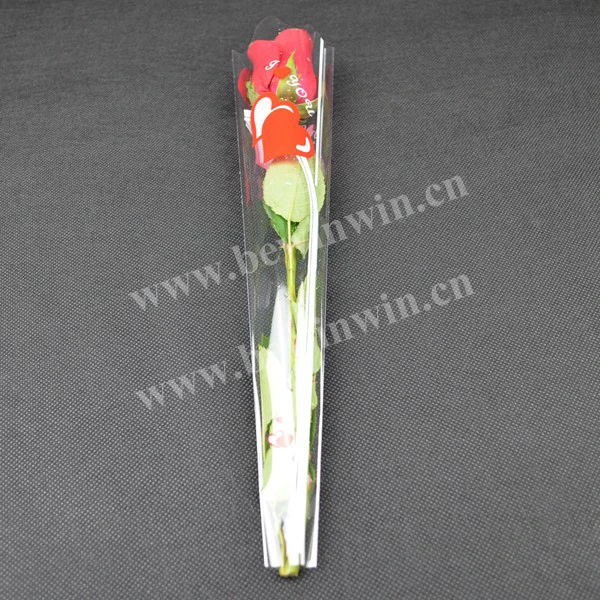 Customized opp plastic floral packaging Flower Sleeve Bag