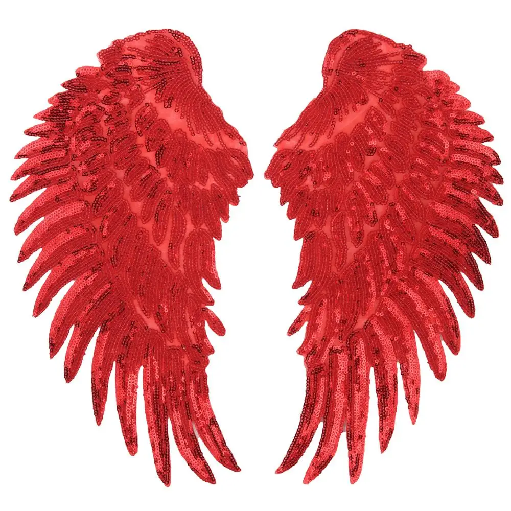 Embroidery Patch Sequin Angel Wings Patch