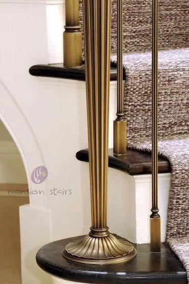 Antique Brass Balcony Stainless Steel Railing Design