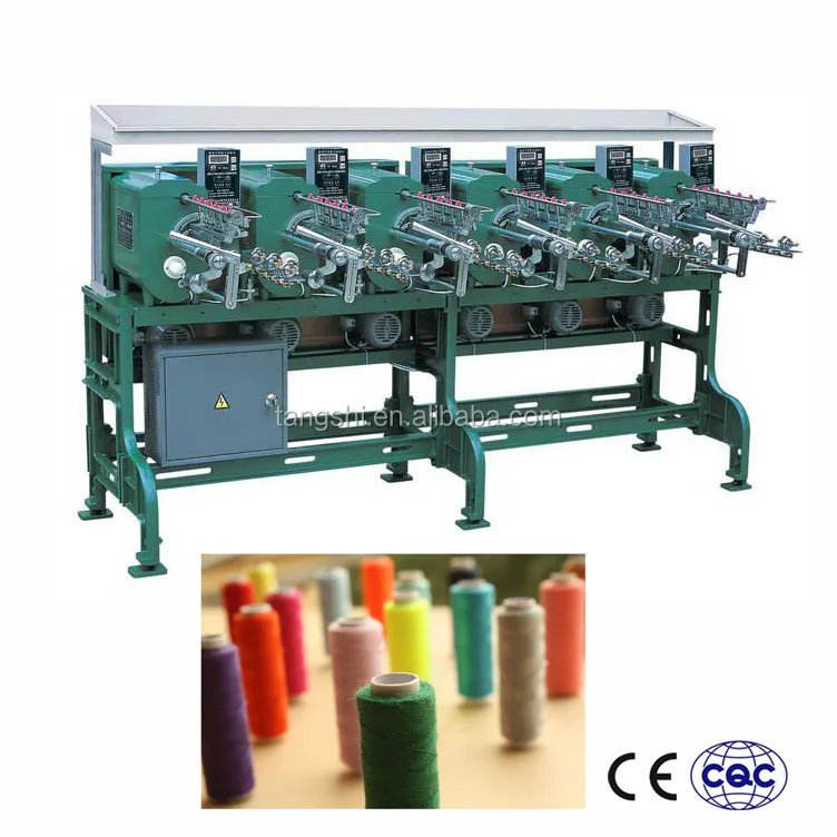 6 spindles type small baby bobbin winding machine
