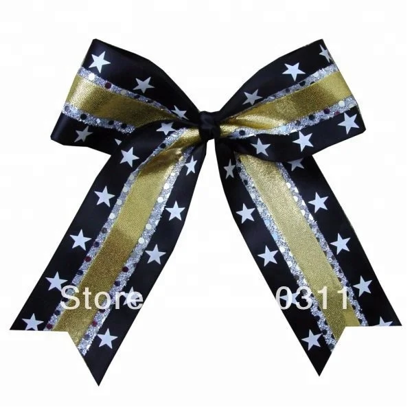 sequin hair bows ribbons
