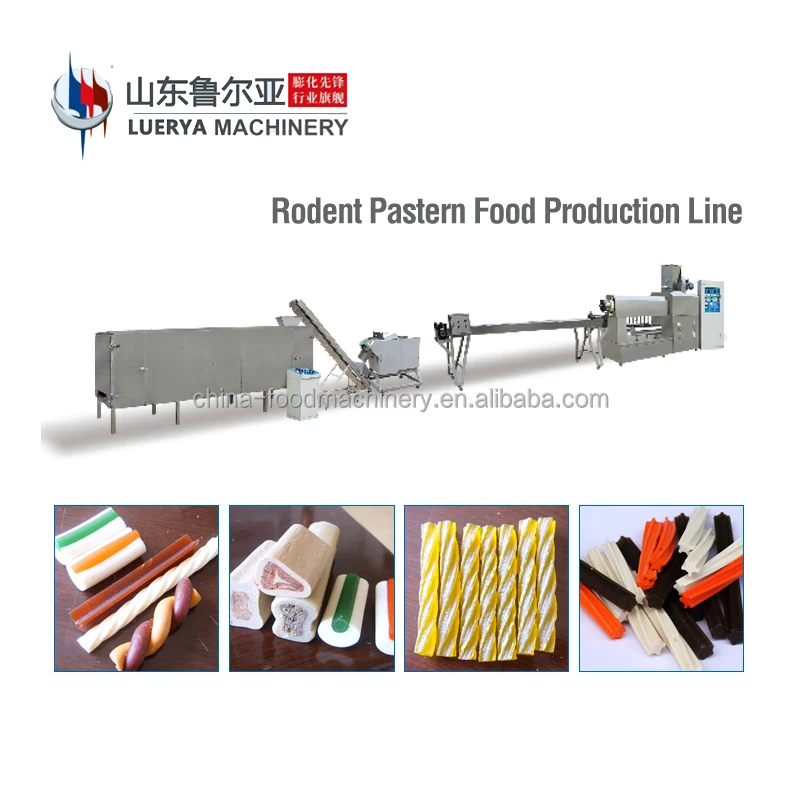 Double color pet dog chews gum food making machines