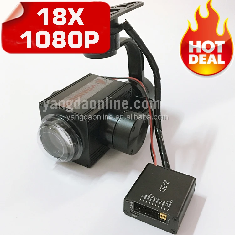Drone Zoom Camera 18X and Gimbal Stabilizer with Track Module for Surveillance/Inspection
