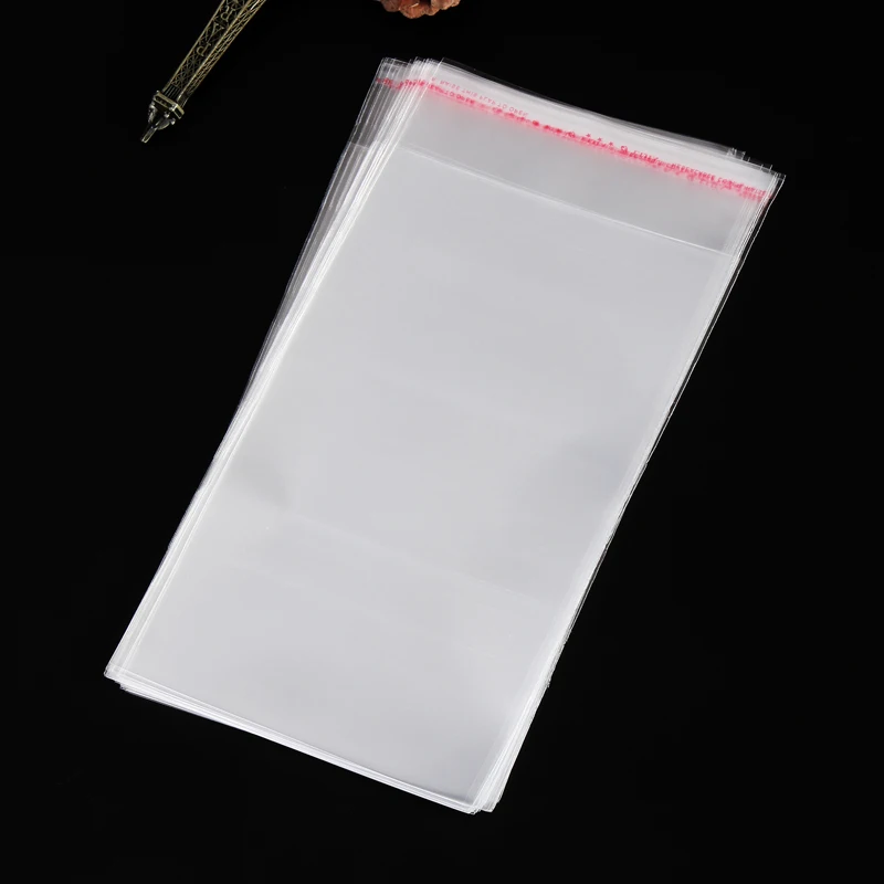 plastic OPP/CPP bags for clothing packing Clear OPP packing bags with header and self adhesive
