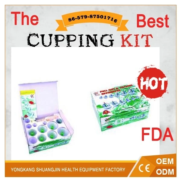 Vaccum massage cups cheap cupping set 6 cups