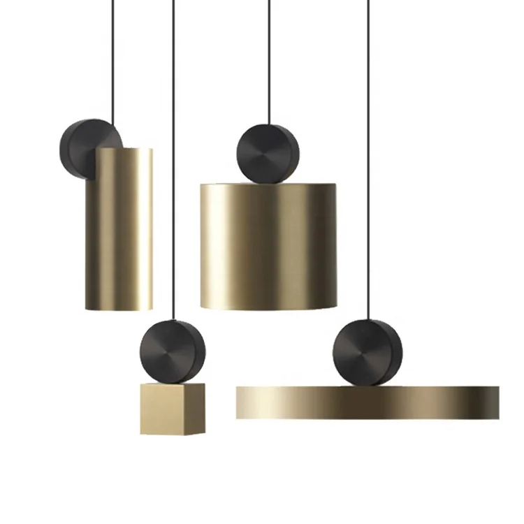 Simig освещение скандинавский минимализм латунь одноголовый теплый свет Современное украшение подвесной светильник для