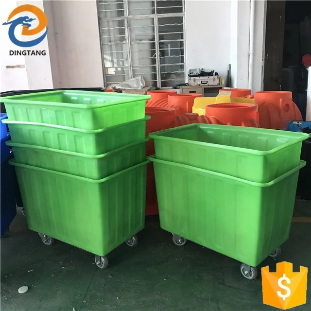 
1500L Rectangular Polypropylene Tank With trolly 