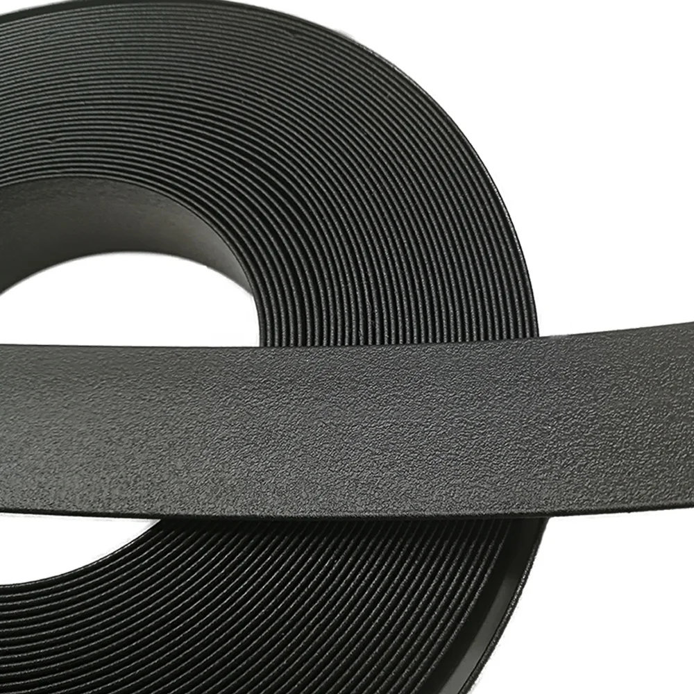 Black 2 and 1.5 Inch Fire Flame Retardant Elastic TPU Polypropylene Tubular Webbing for Bag Strap