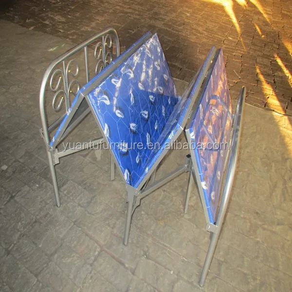 cheap price single metal wood folding bed