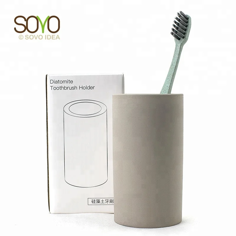 Creative Water Absorption Anti-bacterial Mildewproof Diatomite Toothbrush Holder