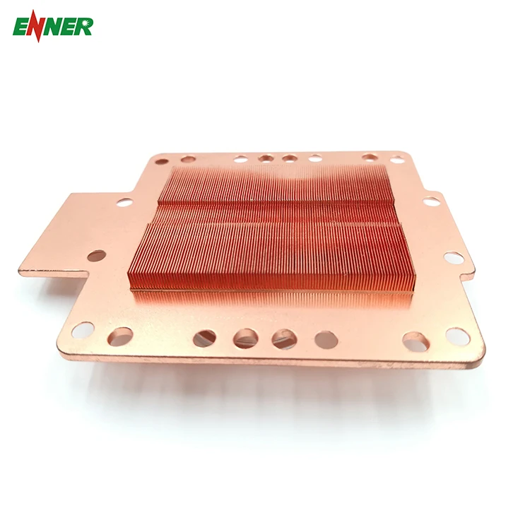 Oem High Power Square Copper Skive Fin Heatsink