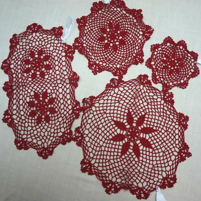 Crochet cotton doily