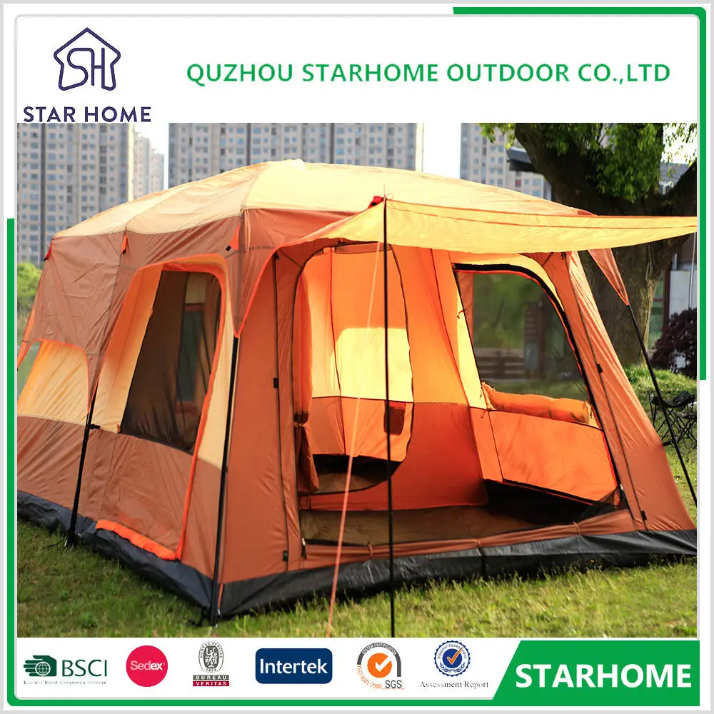 8-10 Person tent type camping tent luxury big family tent for hiking