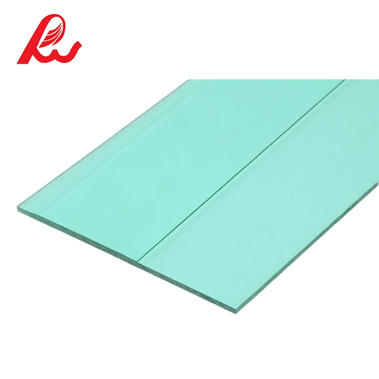Clear and colored polycarbonate stripe plastic roofing sheets for greenhouse
