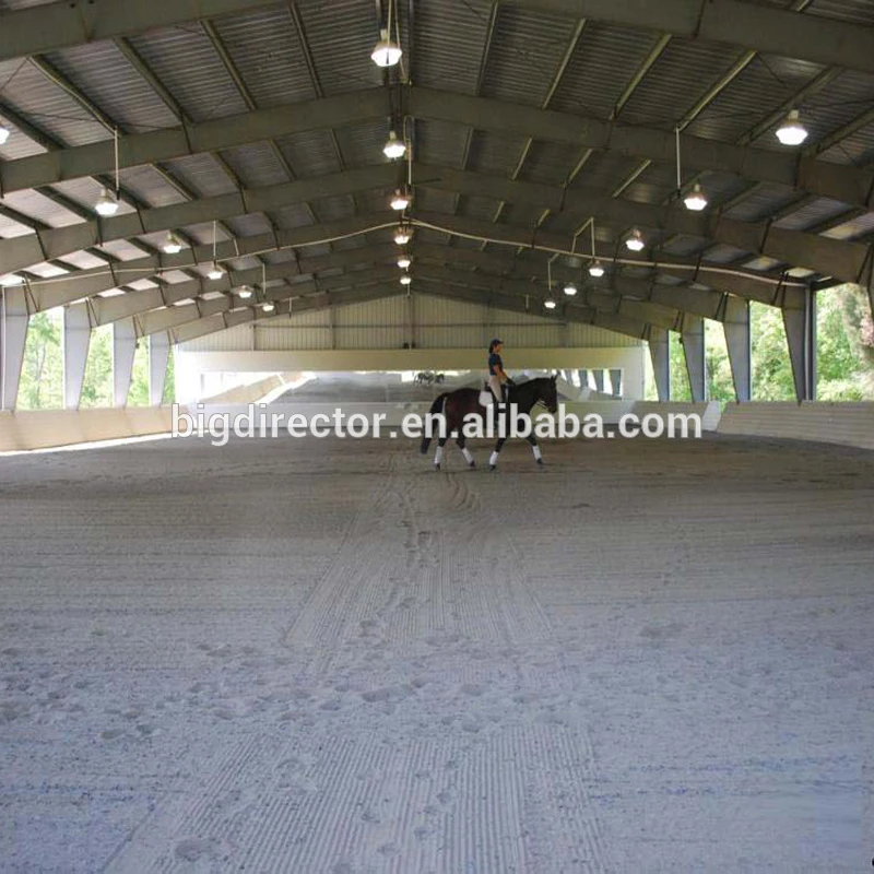 Крытое стальное быстрое строительное сборное наземное здание для верховой езды